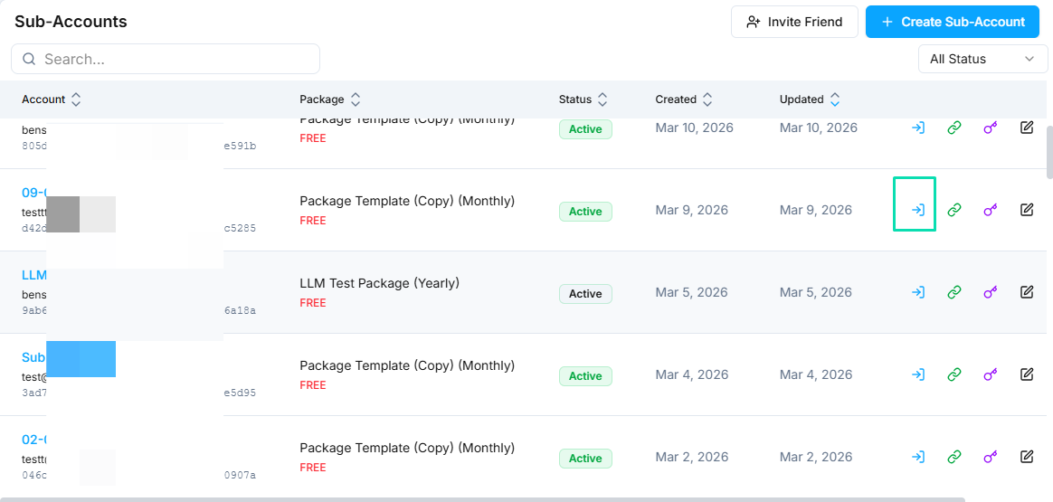 Accessing Client Accounts